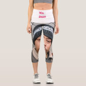 Leggings Capri Capris haute taille et agrafée (Recto)