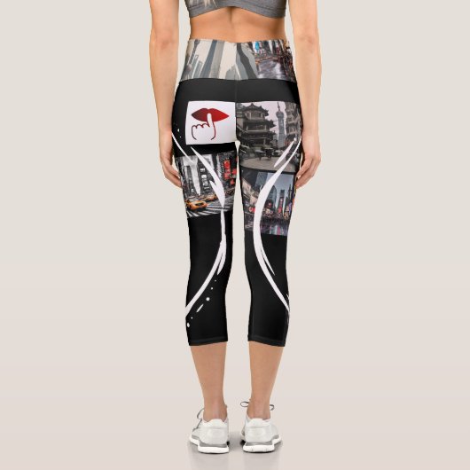 Leggings Capri Capris Haute Taille : Style Flattering. (Verso)