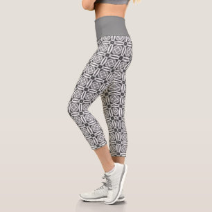 Leggings Capri Capris monochromes modernes à haute taille