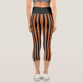 Leggings Capri Capris noir et orange (Verso)