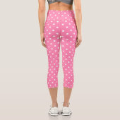 Leggings Capri Capris Pois roses (Verso)