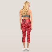Leggings Capri Capris rose haut-taille (Verso)