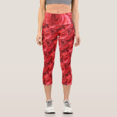 Leggings Capri Capris rose haut-taille (Recto)