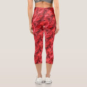 Leggings Capri Capris rose haut-taille (Verso)