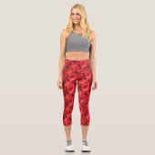 Leggings Capri Capris rose haut-taille (Recto)