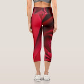 Leggings Capri capris rouge rose (Verso)