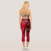 Leggings Capri capris rouge rose (Verso)