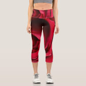 Leggings Capri capris rouge rose (Recto)
