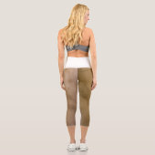 Leggings Capri Capris Taille Haute à Texture (Verso)