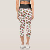 Leggings Capri Capris taille haute de Noël (Verso)