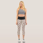 Leggings Capri Capris taille haute de Noël (Recto)