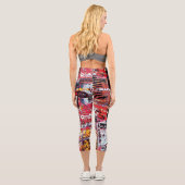 Leggings Capri Capris Taille Haute – Fragmented Pulse (Verso)