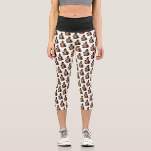 Leggings Capri Capris taille haute Gnome d'Halloween