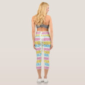 Leggings Capri Capris Taille Haute Good Vibes Only (Verso)