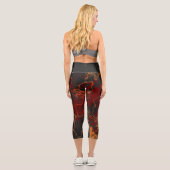 Leggings Capri Capris taille haute Lava (Verso)