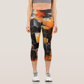 Leggings Capri Capris taille haute Urban Rust (Recto)