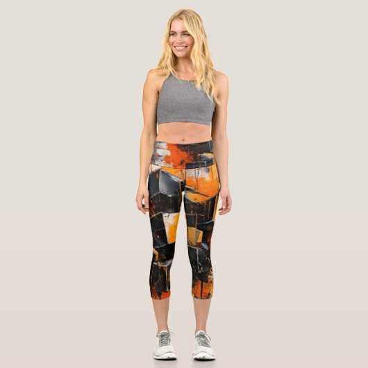 Leggings Capri Capris taille haute Urban Rust (Recto)