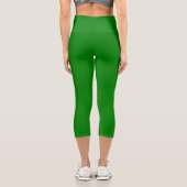 Leggings Capri Capris Vert Haut Taille (Verso)
