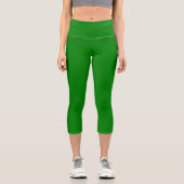 Leggings Capri Capris Vert Haut Taille (Recto)
