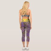 Leggings Capri CAPRIS VIBRATIEUX en PURPLE/OR (Verso)