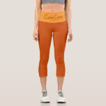 Leggings Capri "CARA-CARA" Custom High-Waisted Capri Pants<br><div class="desc">"CARA-CARA" Custom High-Waisted Capri Pants. Customizable Deep Orange High-Waisted Capri Pants. Step into statement-making style with the "CARA-CARA" High-Waisted Capri Pants from the WOMEN'S APPAREL COLLECTION—where confidence meets customization. Featuring a sleek, sculpting fit, these capris feature juicy cara-cara orange leggings and a contasting mellow orange-rind waistband with a standout deep-red...</div>