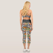 Leggings Capri Caractères LOONEY TUNES™ sur Checker noir et blanc (Verso)