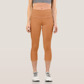 Leggings Capri Caramel Solid Couleur Plaine Inde (Recto)
