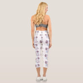 Leggings Capri Caricature axolotl rose adorable (Verso)