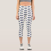 Leggings Capri Caricature de camion de glace joli (Recto)