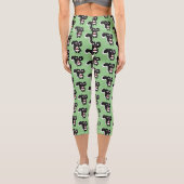 Leggings Capri Caricature de skunk jote happy (Verso)