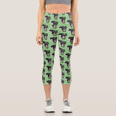 Leggings Capri Caricature de skunk jote happy (Recto)