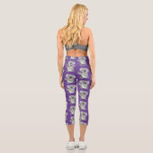 Leggings Capri Caricature joyeux koala agitant (Verso)