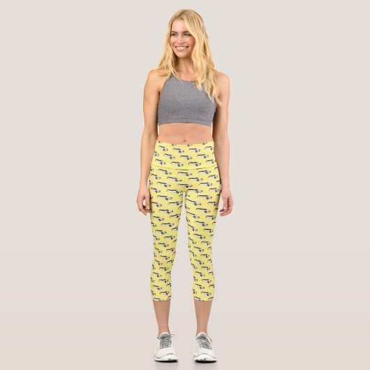 Leggings Capri Caricature limousine (Recto)