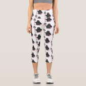 Leggings Capri Caricature mole joyeux (Recto)
