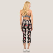 Leggings Capri Carlins en Santa Hats Motif de Noël (Verso)