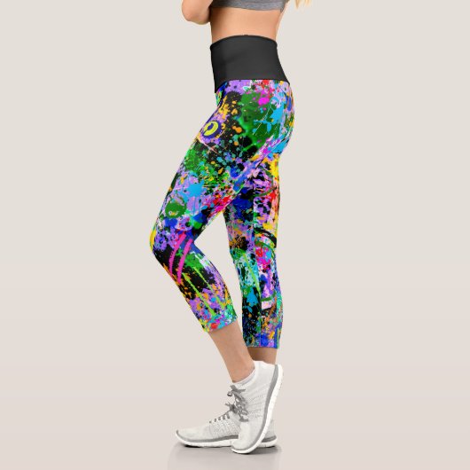 Leggings Capri Carnaval de Graffiti (Gauche)