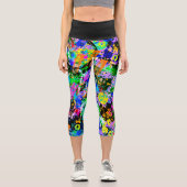 Leggings Capri Carnaval de Graffiti (Recto)