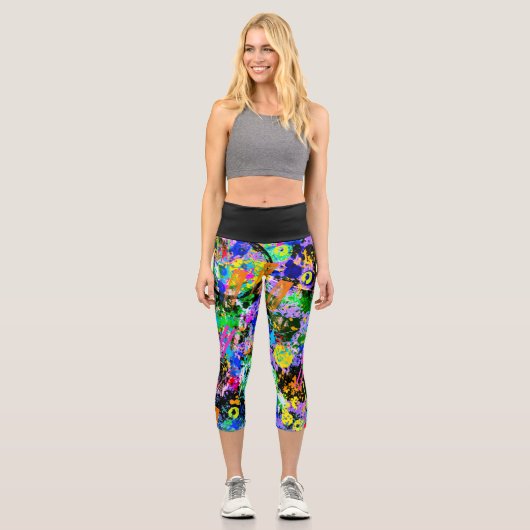 Leggings Capri Carnaval de Graffiti (Recto)