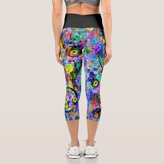 Leggings Capri Carnaval de Graffiti (Verso)