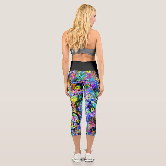 Leggings Capri Carnaval de Graffiti (Verso)