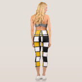Leggings Capri Carré jaune (Verso)