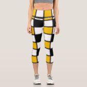Leggings Capri Carré jaune (Recto)