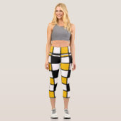 Leggings Capri Carré jaune (Recto)