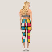 Leggings Capri Carré Plaid coloré (Verso)