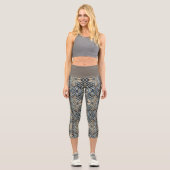 Leggings Capri carreau bleu (Recto)