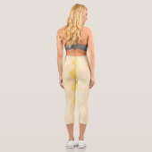 Leggings Capri Carreaux de céramique jaune (Verso)