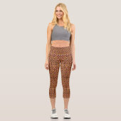 Leggings Capri Carrelage Abstrait Motif haut taille Capris (Recto)