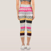 Leggings Capri Carrelage en Patchwork : Conception Versatile Sans (Verso)