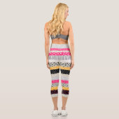 Leggings Capri Carrelage en Patchwork : Conception Versatile Sans (Verso)