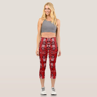 Leggings Capri Carrelage ethnique Vintage Boho